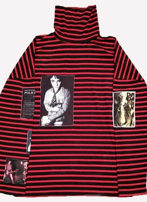 Red Striped Turtleneck Sweater | Suga - BTS