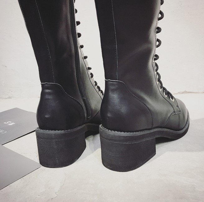 Black Lace Boots | Jisoo - BlackPink | K-Fashion at Fashionchingu