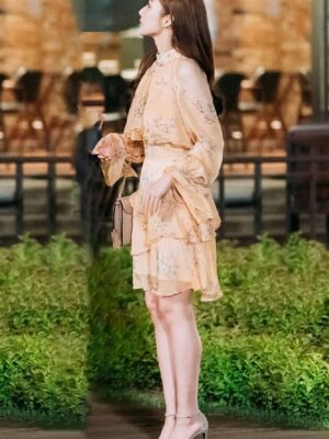 Yellow Floral Bare Shoulders Dress | Kim Mi So – What’s Wrong With Secretary Kim