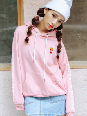 Pink Fries Hoodie – Jin BTS Clothing