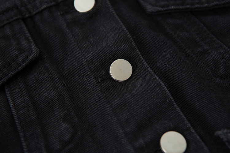 Black Cropped Jeans Jacket | Jennie - SOLO | K-Fashion at Fashionchingu