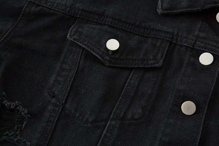 Black Cropped Jeans Jacket | Jennie - SOLO | K-Fashion at Fashionchingu