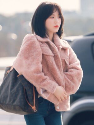 Fluffy Pink Jacket | Wendy – Red Velvet