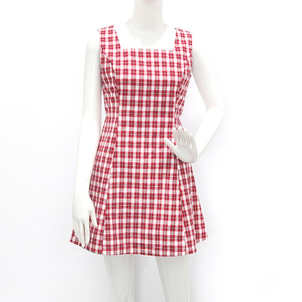 Red Checkered Dress | Jennie 
