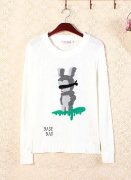 White Blind Rabbit Sweater | Luhan - EXO