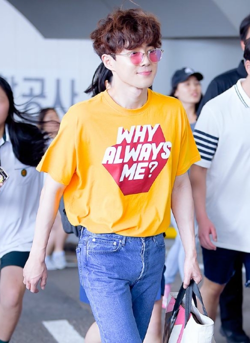 Yellow ‘Why Always Me’ T-Shirt | Suho – EXO