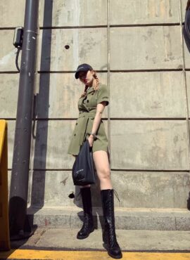 Green Army Dress | Hyuna