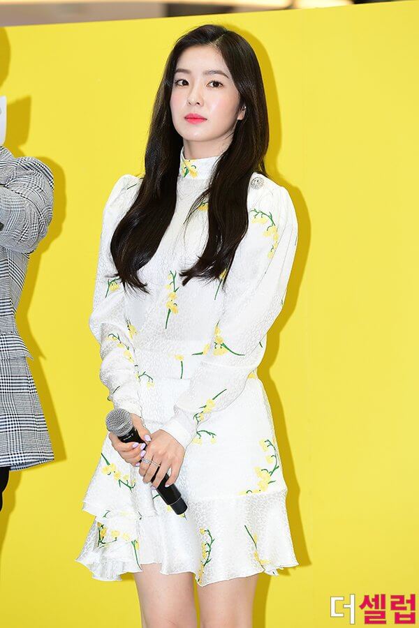 Spring Yellow Flowers Dress Irene Red Velvet K