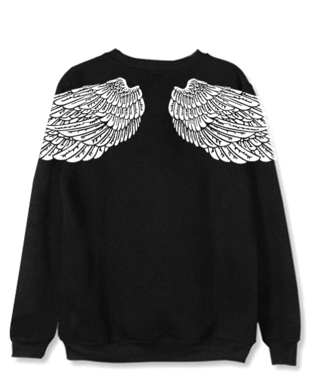 Black Back Wings Sweatshirt | Taehyung – BTS