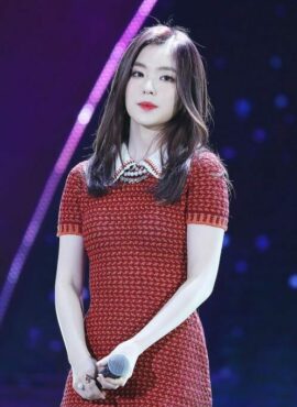 Red Doll Collar Dress | Irene - Red Velvet