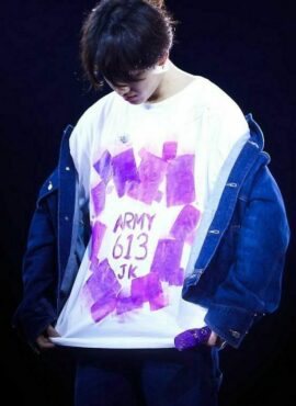 White Jungkook Own Design Graffiti T-Shirt | Jungkook - BTS