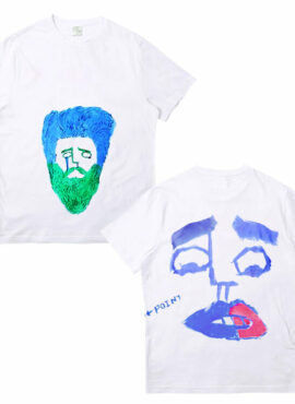 White Taehyung Own Design Graffiti T-Shirt | Taehyung - BTS