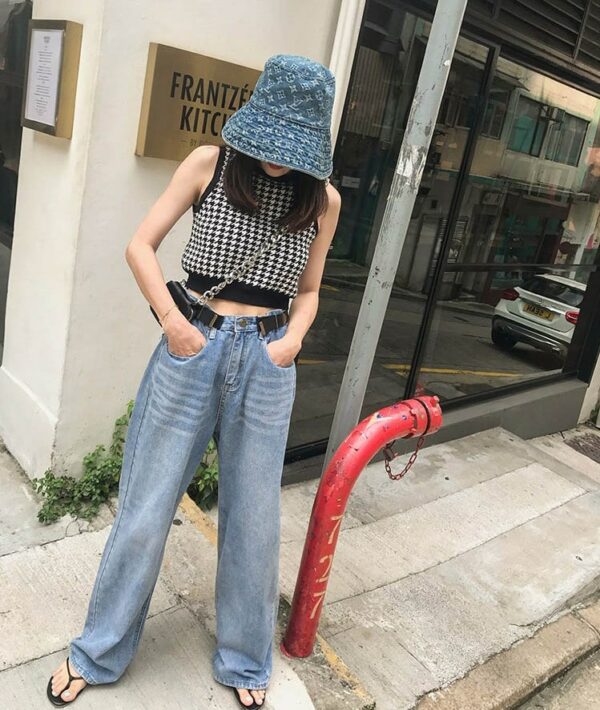 Houndstooth Sleeveless Plaid Top | Minnie - (G)I-DLE | K-Fashion at ...