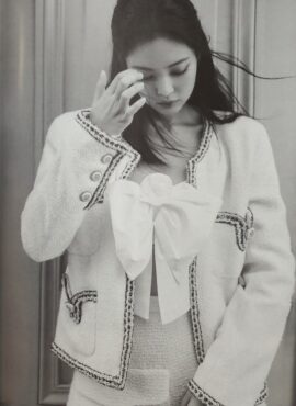 White Tweed Wool Jacket | Jennie - BlackPink