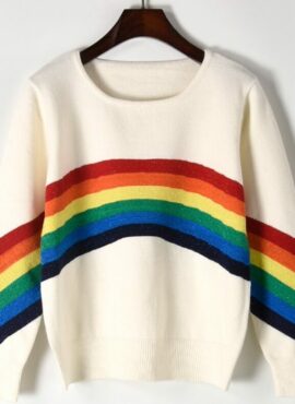 White Rainbow Bridge Sweater | Dahyun - Twice