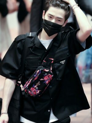 Black Nylon Cargo Style Shirt | Jaehyun – NCT