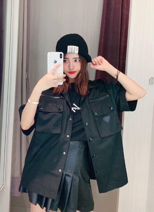 Black Nylon Cargo Style Shirt | Jaehyun - NCT
