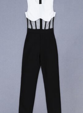 Black Sleeveless Corset Jumpsuit | Seulgi - Red Velvet