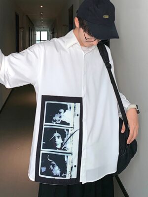 RM Classic White Shirt with Polaroid Photo 00005