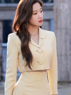 Yellow Blazer Jacket And Straight Skirt Set | Yeo Ha Jin – Find Me In Your Memories