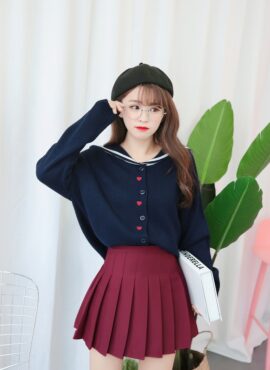 Red Pleated Mini Skirt | Joy - Red Velvet