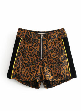 Brown Leopard Print Shorts | Jisoo – Blackpink