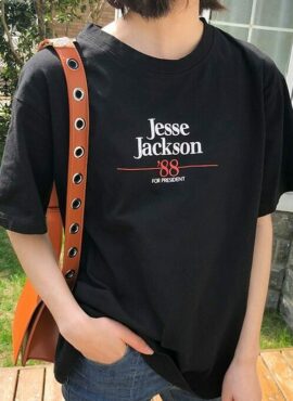 Black Jesse Jackson T-Shirt | Moonbyul - Mamamoo