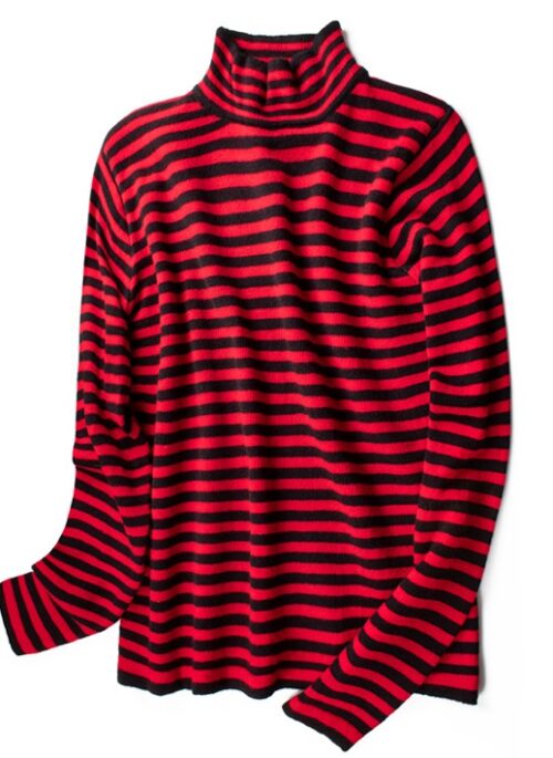 Black and Red Striped Sweater  | Jisung - Stray Kids