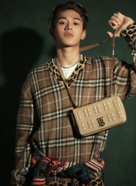 Plaid Sweater With Leopard Print | Lucas - NCT