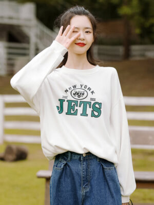 Jets White Casual Sweater (5)