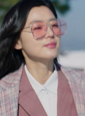Pink Tinted Aviator Glasses | Shim Cheong - The Legend Of The Blue Sea
