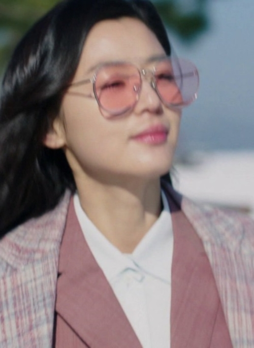 Pink Tinted Aviator Glasses | Shim Cheong – The Legend Of The Blue Sea