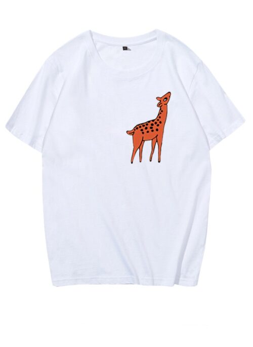 White Deer Printed T-Shirt | Jimin – BTS