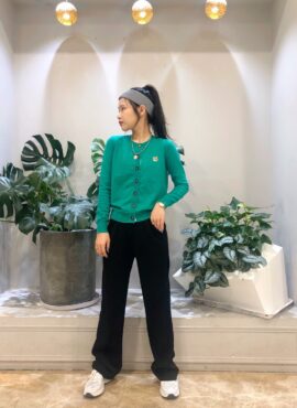 Green Fox Knit Cardigan | Jennie - BlackPink