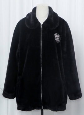 Black Velvet Plush Jacket | Lisa - BlackPink