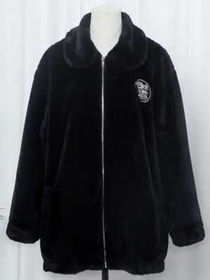 Lisa Black Velvet Plush Jacket (5)