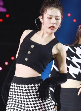 Black Sleevess Cropped Top | Seulgi - Red Velvet
