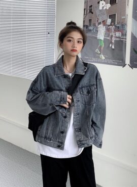 Faded Grey Denim Jacket | Han Seo Jun - True Beauty