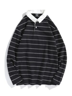 LeeKnow – Stray Kids Classic Stripe Polo Shirt (7)