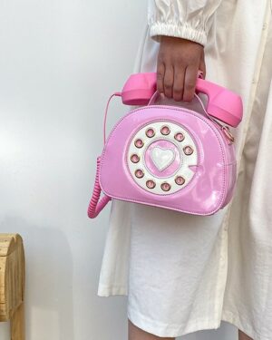 Pink Retro Telephone Sling Bag | Hyuna