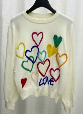 White Love Embroidered Sweatshirt | Xiumin - EXO