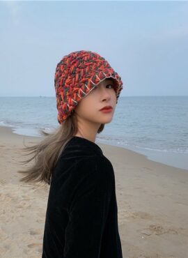 Orange Woolen Fisherman Hat | IU