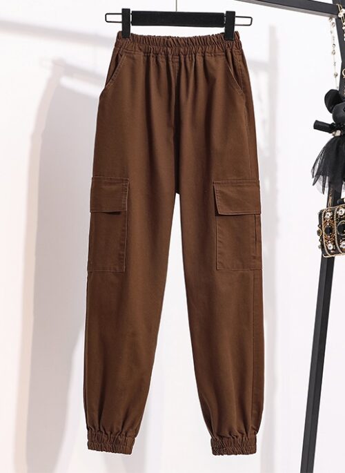 Brown Cargo Pants With Pockets | Key - SHINee