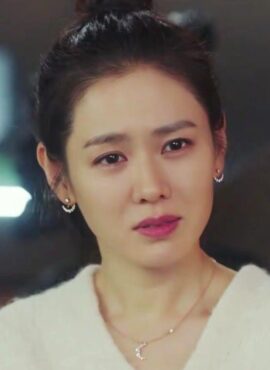 Gold Moon Shaped Crystal Earrings | Yoon Se Ri - Crash Landing On You