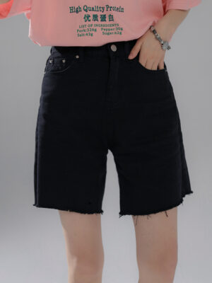 Black Denim Mid-Length Shorts Soyeon – (G)I-DLE 4