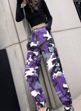 Lilac Camouflage Cargo Pants | Hyuna
