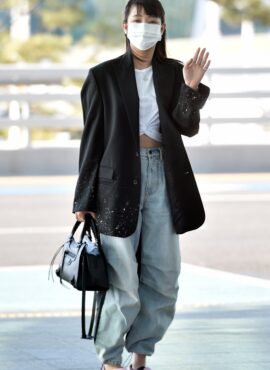 Blue Two-Tone Cargo Jeans | Minnie - (G)I-DLE