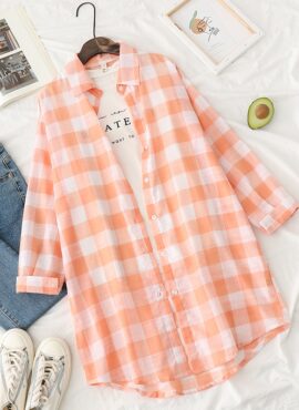 Orange Checkered Shirt | Haechan - NCT