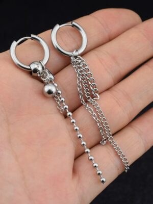 Jimin – BTS Asymmetrical Chain Earrings (5)