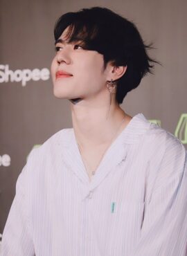 Silver Round Chain Earrings  | Yugyeom - GOT7